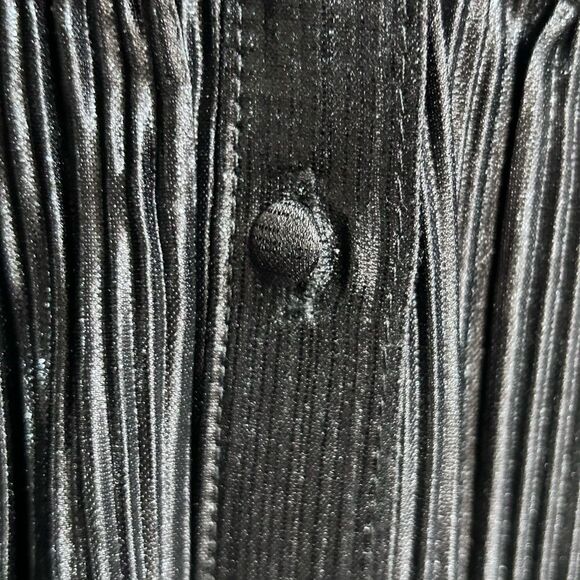 NWT Crown & Ivy 3/4 Sleeve Metallic Shirt Dress - Picture 5 of 10